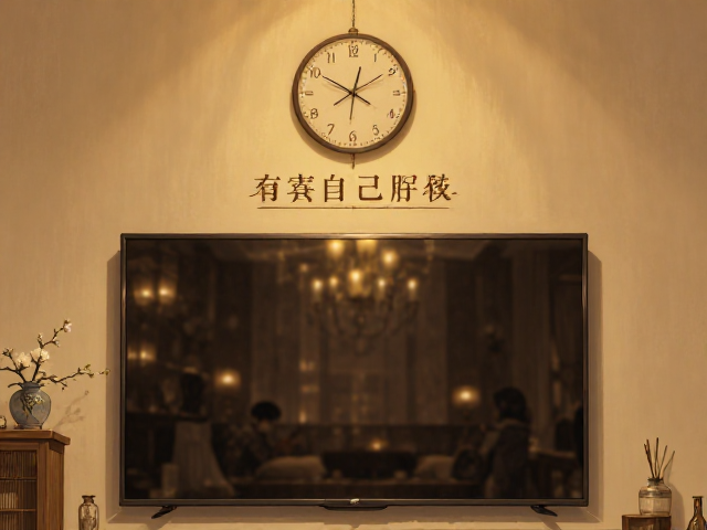 电视背景墙挂钟怎么选?吊灯下方的软装摆件搭配指南
