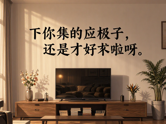 客厅电视背景墙软装灵感,墙面励志标语打造治愈系家居空间
