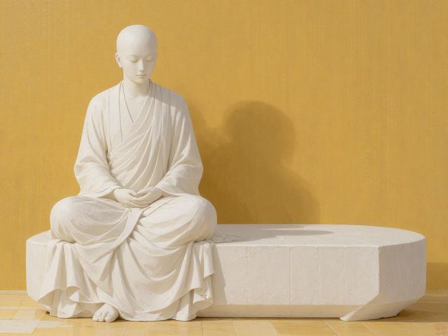 白色摆件搭配黄色系日式侘寂风,打造高级感家居氛围
