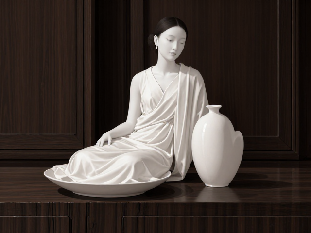 黑白对比高级感,棕色系白色摆件搭配灵感,打造极简家居美学