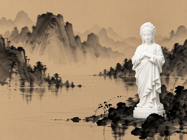 白色摆件怎么选?驼色系搭配指南,融入水墨黑更显高级质感