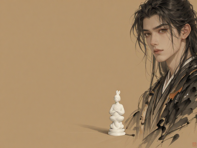 白色摆件怎么选?驼色系搭配指南,融入水墨黑更显高级质感