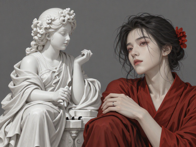 白色摆件搭配灰色系与红色系,家居色彩美学与SEO流量指南