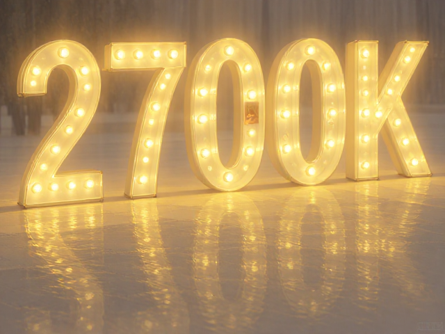 2700K暖黄光LED,低热量发光,白色环境下的节能之选