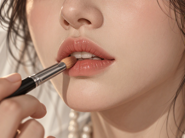 新娘唇部遮瑕膏怎么用？专业唇形遮瑕刷打造完美唇妆