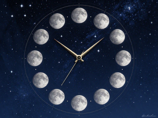 月相盘运转逻辑解析,星空背景与简约大三针布局的腕表美学