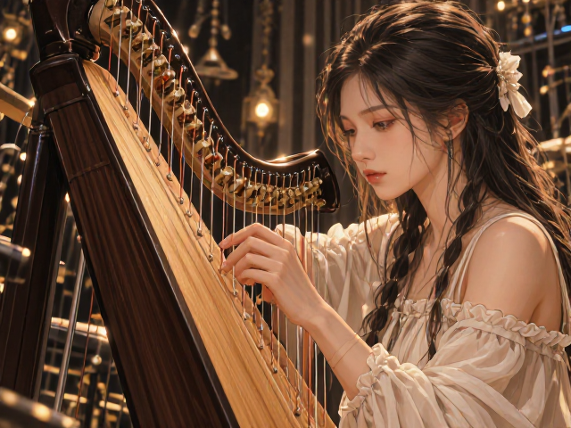 电子竖琴现场Live演出揭秘,电磁拾音器转换技术详解