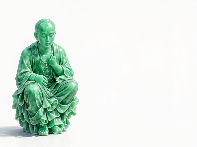 翡翠绿摆件搭配日式侘寂风,白色空间的高级美学灵感
