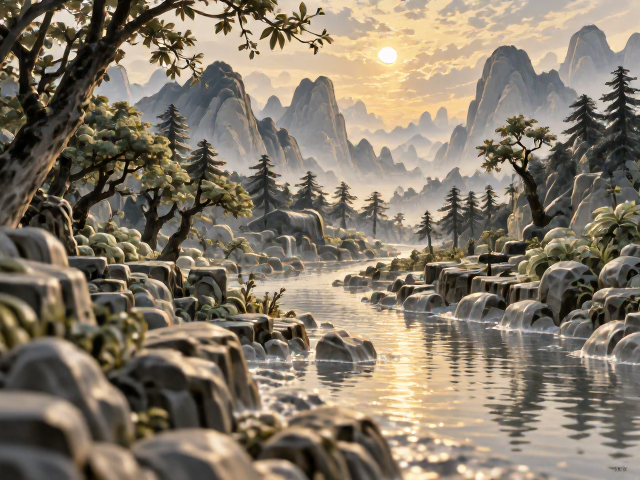 镂空工艺摆件模具注浆技巧，打造唯美风景风光艺术杰作