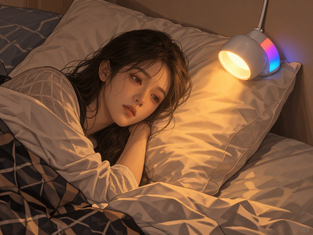 卧室暖光助眠灯推荐,白色RGB全彩变化,营造舒适睡眠氛围