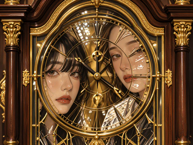 实木钟表工艺,上漆贴金与夹层玻璃的奢华融合