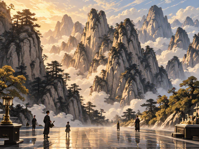迷你桌面摆件打造精致感,搭配大型落地壁画提升空间格调