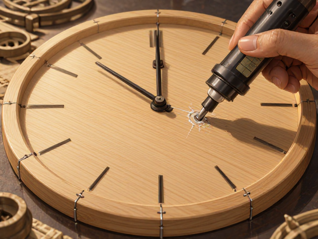 实木钟表DIY,卡扣连接与热熔胶固定技巧,稳固又美观