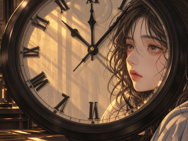 黑色钟表下的宁静时光,温馨治愈系生活美学指南