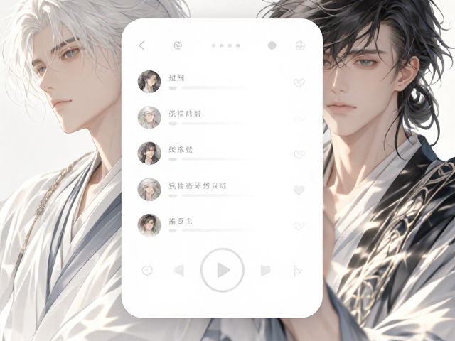 白色音乐律动变色，极简纯白风APP界面设计灵感