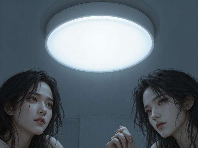 白色双色温可调灯,打造清爽冷色调氛围,提升空间质感