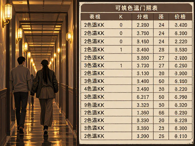 走廊灯色温怎么选?可调光灯具色温K值对照表