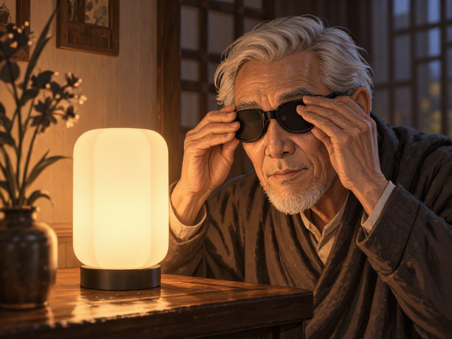 老人护眼可调光氛围灯,温馨照明助眠好帮手