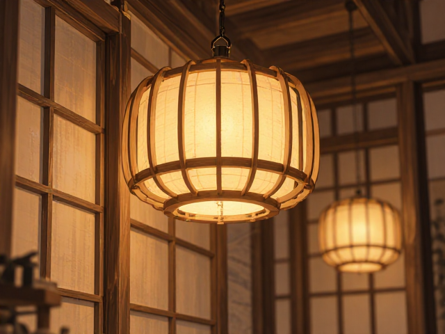 日式原木风灯具,Ra>80高显色,可调光,打造温馨居家氛围