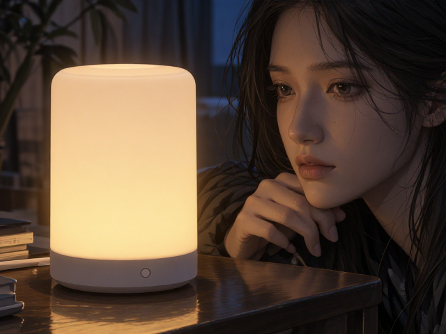 可调光语音控制夜灯,智能照明新体验,一键调节氛围光