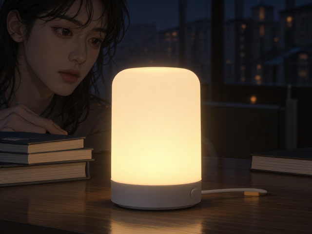 可调光语音控制夜灯,智能照明新体验,一键调节氛围光