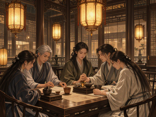 低显色中式典雅可调光灯具,营造古韵氛围,适合博物馆与茶室