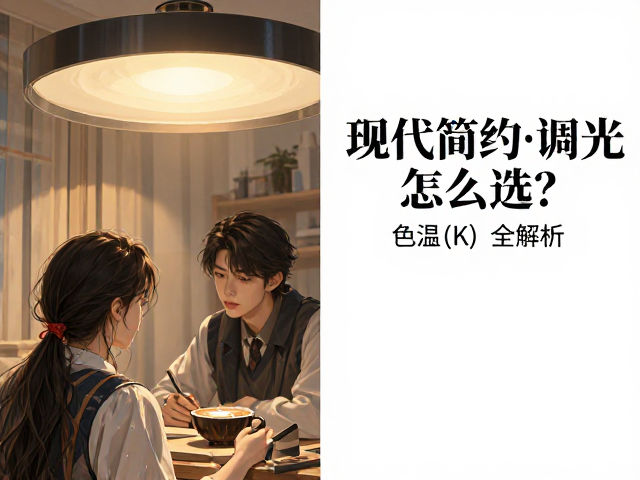 现代简约可调光灯怎么选?色温(K)全解析,打造舒适居家氛围