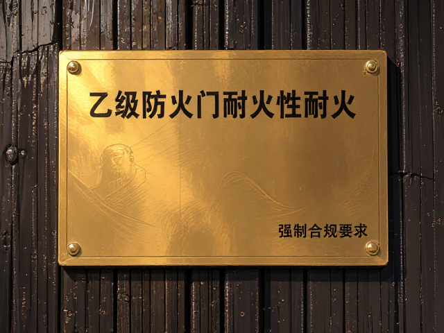 乙级防火门永久性耐火铭牌,解析ISO 834标准耐火试验条件与合规要求
