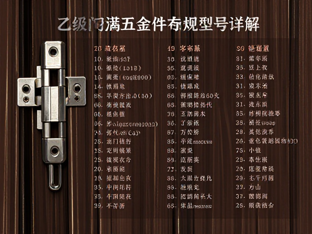 乙级防火门铰链与五金件稳固性如何?主流产品名称与规格型号详解