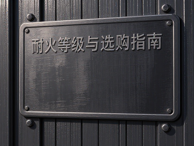 乙级钢质防火岩棉门配永久铭牌，耐火等级与选购指南