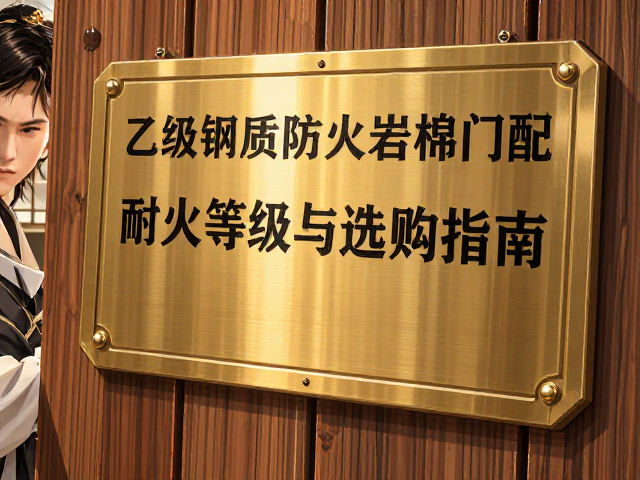 乙级钢质防火岩棉门配永久铭牌，耐火等级与选购指南
