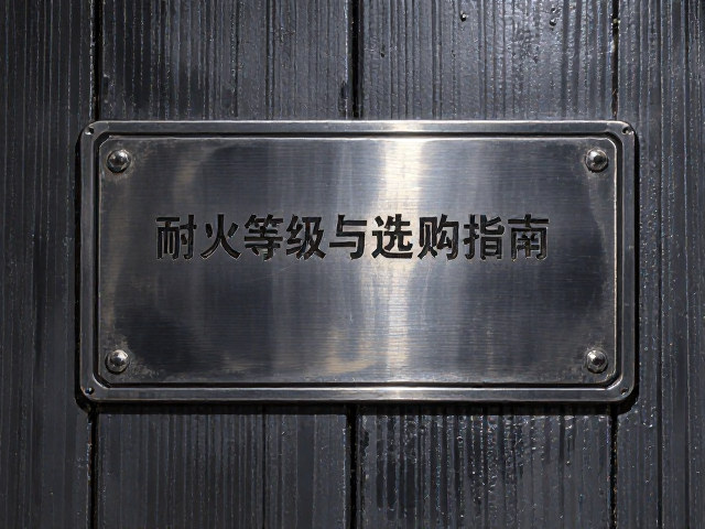 乙级钢质防火岩棉门配永久铭牌，耐火等级与选购指南