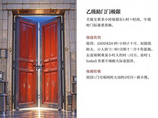 乙级防火门耐火极限,ISO 834标准解析及小时(h)计量详解