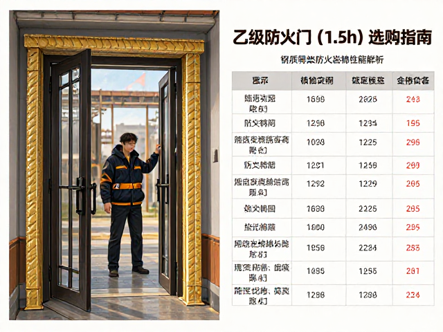 乙级防火门(1.5h)选购指南，钢质骨架填充防火岩棉性能解析与报价
