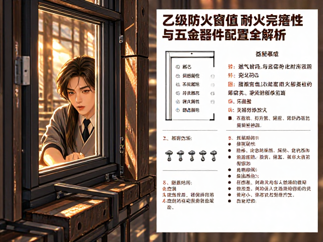 乙级防火窗E值耐火完整性与五金配件配置全解析