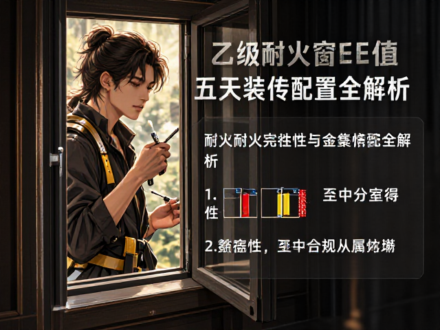乙级防火窗E值耐火完整性与五金配件配置全解析