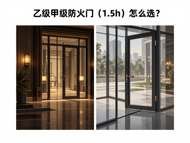 乙级甲级防火门(1.5h)怎么选?玻璃防火门务必用复合防火玻璃