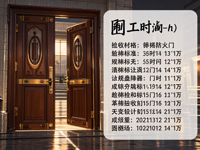 乙级防火门规格型号详解，安装验收标准与工时计算(h）
