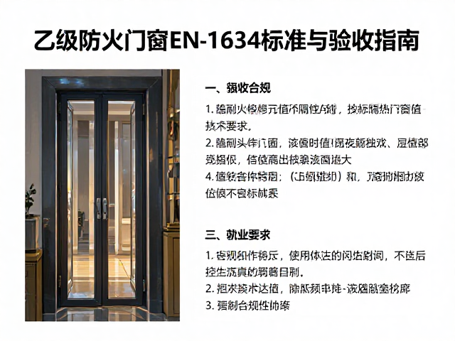 乙级防火门窗EN 1634标准，耐火隔热性I值详解与验收指南