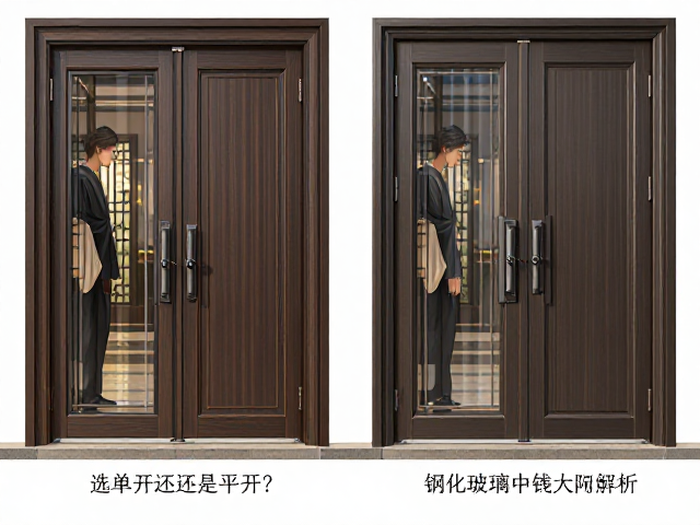 入户大门选单开还是平开？钢化玻璃门扇优缺点全解析