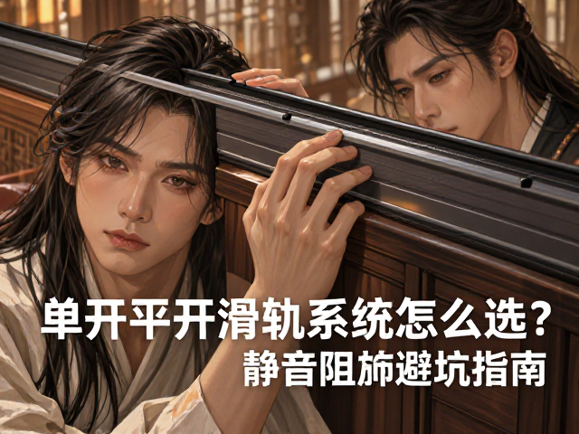 单开平开滑轨系统怎么选？静音阻尼避坑指南