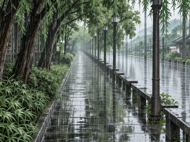 潮湿多雨地区走廊防潮指南,四季景观变换下的设计与维护