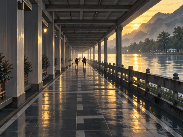 走廊通道设计，车行兼人行与水景布局的SEO引流攻略