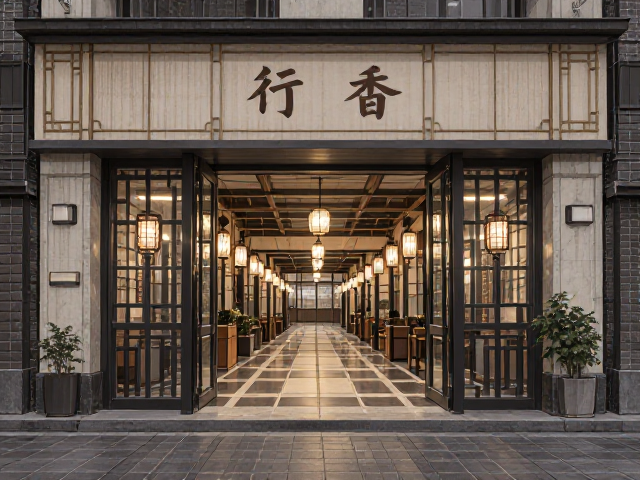 商业铺面挑高双层门洞设计，走廊通道优化与空间流量提升指南