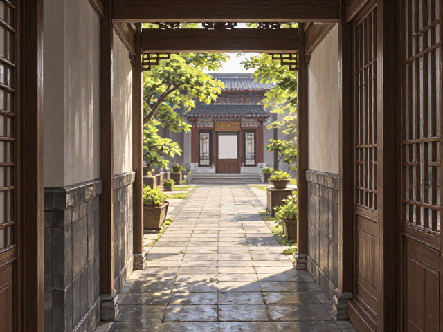 走廊通道设计，主要入户通道夏季通风遮阳攻略
