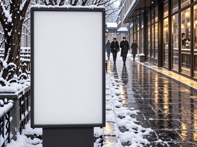 雪天承重抗冻！走廊通道访客迎宾展示牌，坚固耐用更美观