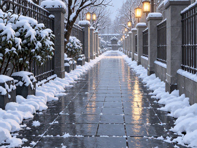 雪天走廊通道承重抗冻，协调庭院铺装选材指南