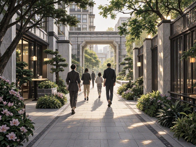 高端住宅花园走廊设计，高频通行下的静谧美学与实用指南