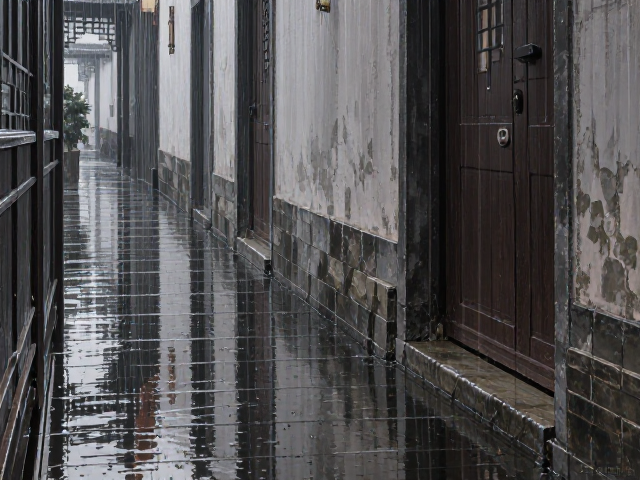 走廊通道隔音降噪与雨天排水防溅解决方案