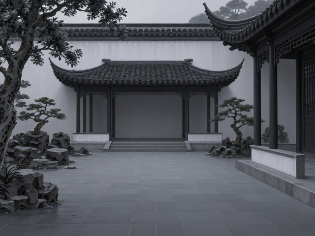 江南园林风现代简约单色纯色设计，打造极致美学空间